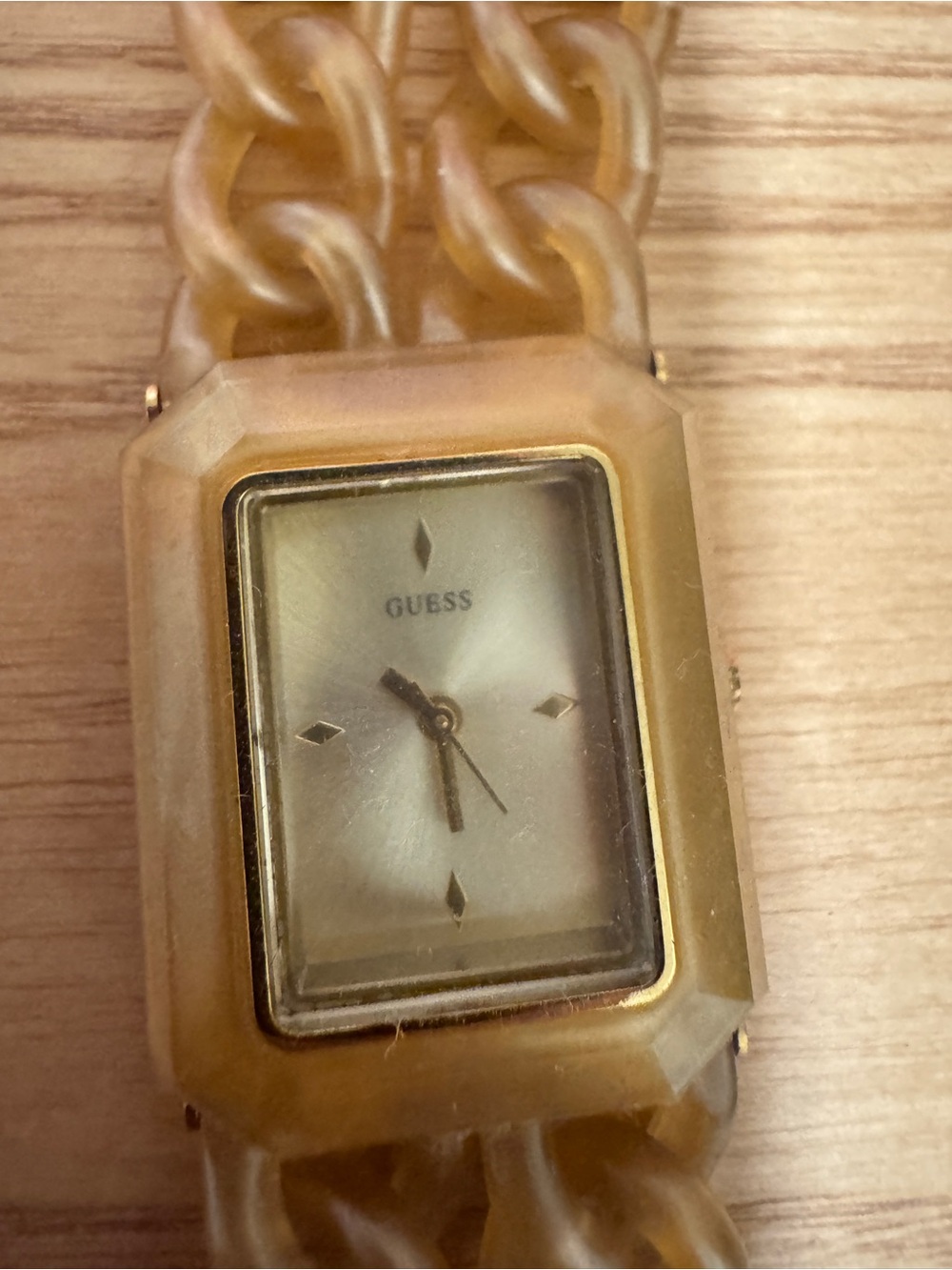 Vintage Guess acrylic link watch